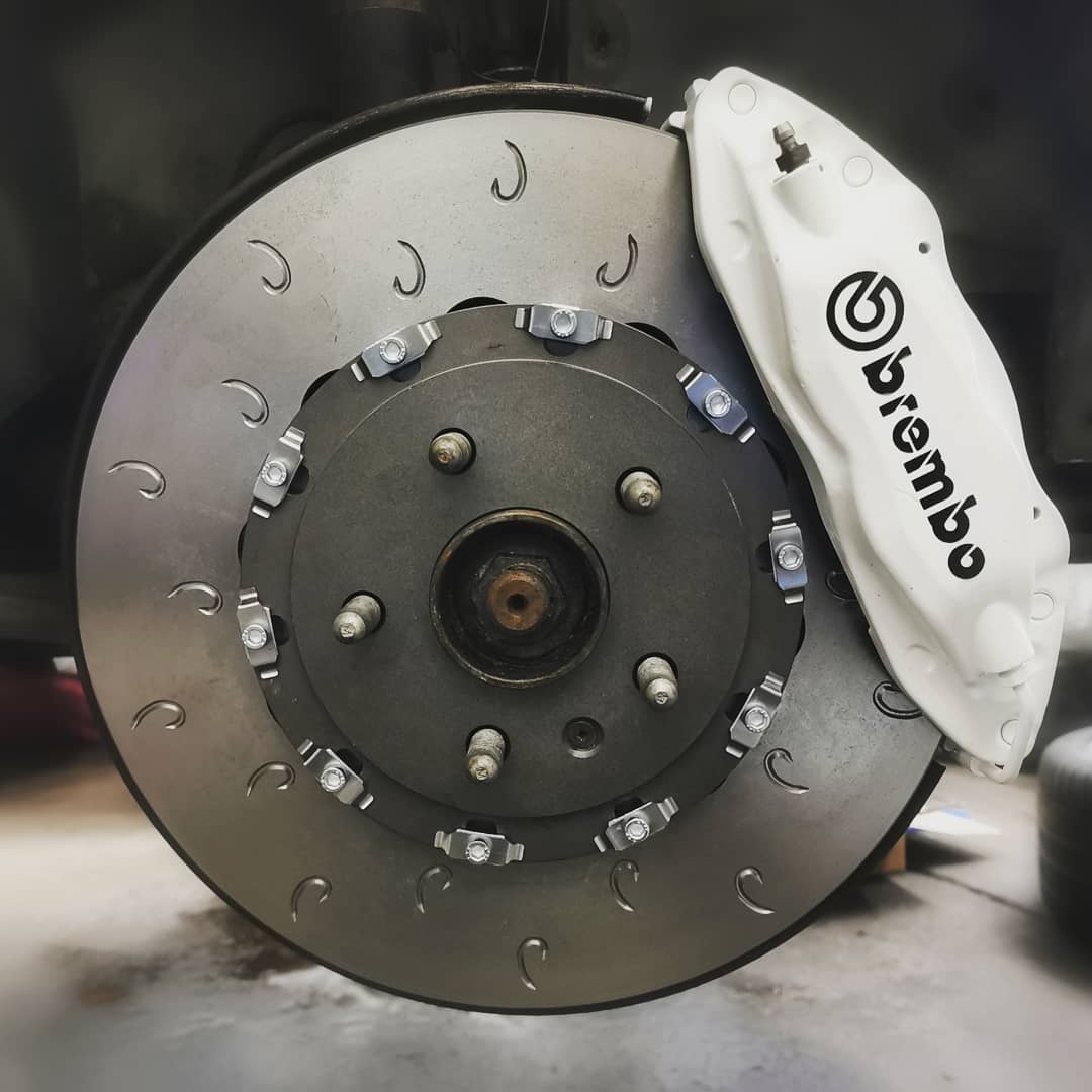 Brembo brake installation at MRD Automotive